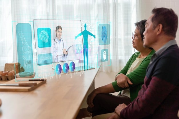 A doctor conducting a telehealth consultation with a patient on a laptop, illustrating the role of technology in expanding healthcare access to remote areas and improving convenience.