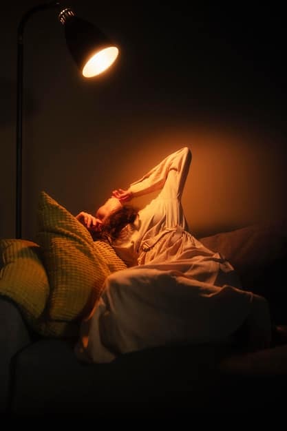 A serene image of a person sleeping peacefully in a dark and quiet bedroom, emphasizing the importance of restful sleep for health.