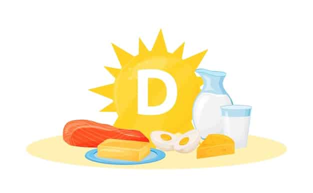 An illustration depicting the various health benefits of vitamin D, including strong bones, improved immune function, enhanced mood, and reduced risk of chronic diseases. Each benefit is represented by a related icon.
