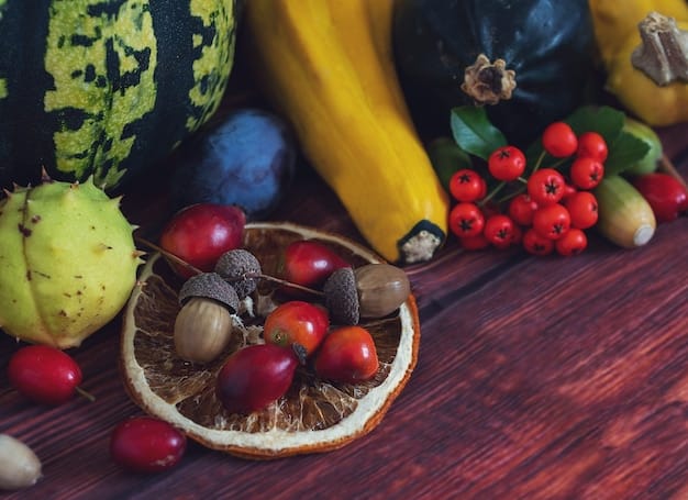 A close-up shot of a diverse array of colorful fruits and vegetables that are rich in prebiotics, such as bananas, garlic, onions, asparagus, and apples. The focus should be on the textures and vibrant colors of the fresh produce, arranged in an appealing and nutritious display.