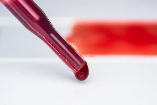 A close-up of a blood test result showing LDL, HDL, and triglyceride levels, with clear indicators for each. The result is being held by a doctor in a lab coat, emphasizing the need for professional monitoring and interpretation.