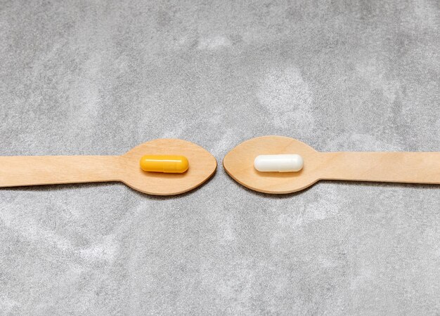 A side-by-side comparison of an old supplement label and a new, FDA-compliant label. The new label highlights improvements such as a more detailed ingredient list, clearer health claim disclaimers, and updated serving size information.