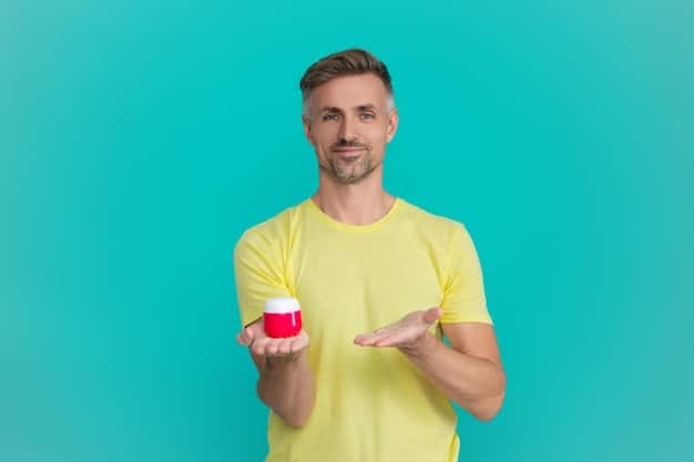 A concerned-looking person holding a prescription pill bottle in one hand and a supplement bottle in the other, highlighting the potential conflict and interaction between pharmaceuticals and natural remedies.