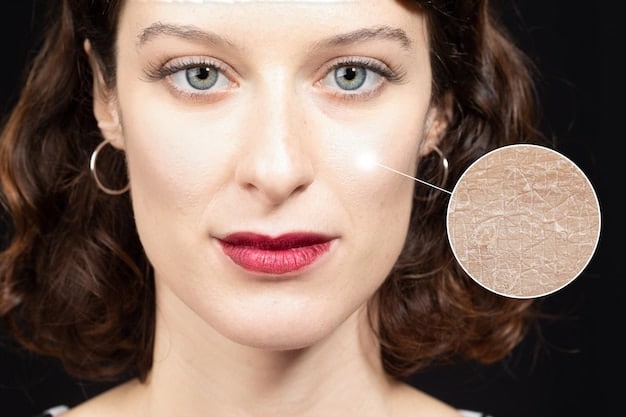 A before-and-after photo showing the visible effects of hyaluronic acid on skin hydration and wrinkle reduction. The images should clearly highlight the difference in skin texture and radiance.