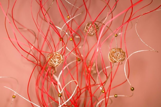 An artistic rendering of collagen fibers (depicted as intertwining ropes) within a cross-section of skin. The image should show new, vibrant fibers growing amidst older, slightly degraded ones, symbolizing rejuvenation and repair facilitated by collagen peptides.
