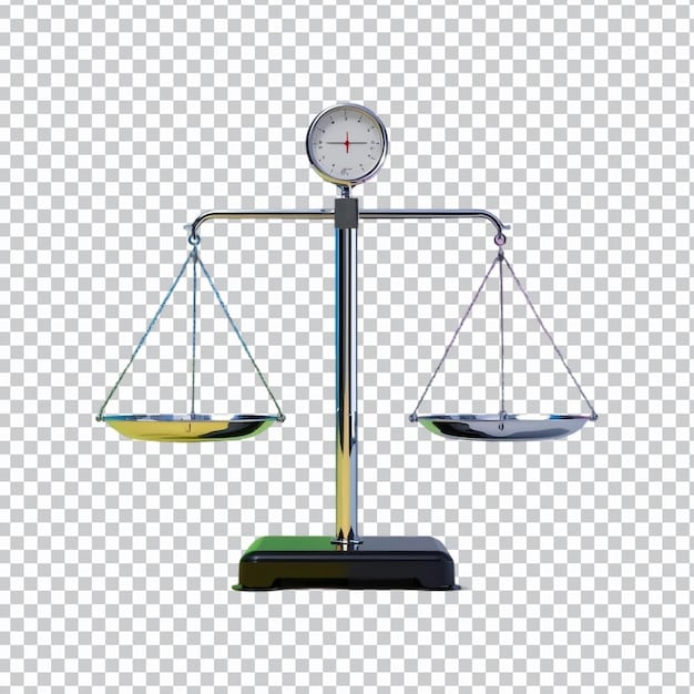 A balanced scale with 