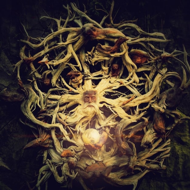 An artistic rendering of a brain cross-section with glowing neurons, surrounded by various herbal adaptogens like Lion's Mane mushrooms and Ashwagandha roots, emphasizing natural cognitive enhancement and stress reduction.