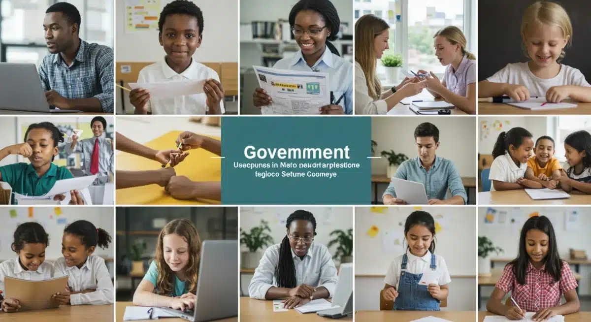 Community benefiting from government social programs and job training.