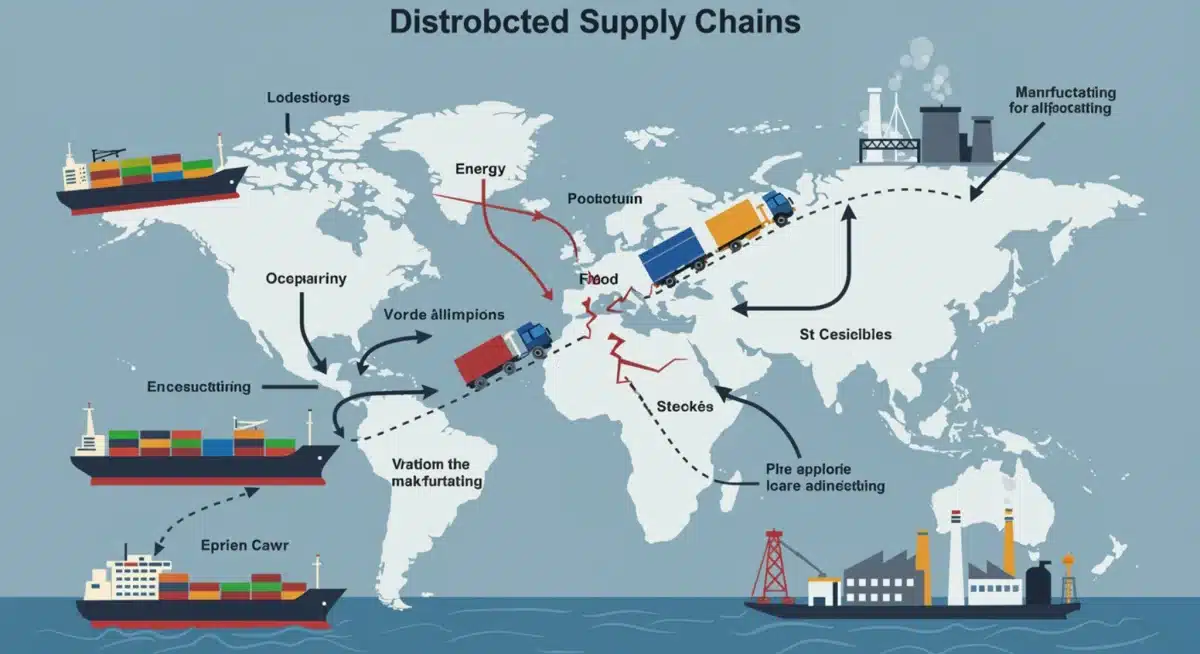 Disrupted global supply chains due to European conflict