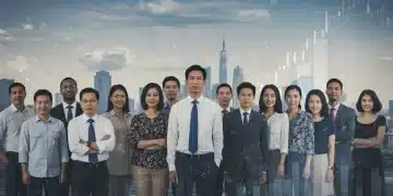 Demographic Shifts: Impact on US Labor Force and Economic Output Diverse workforce representing demographic shifts impacting US economy