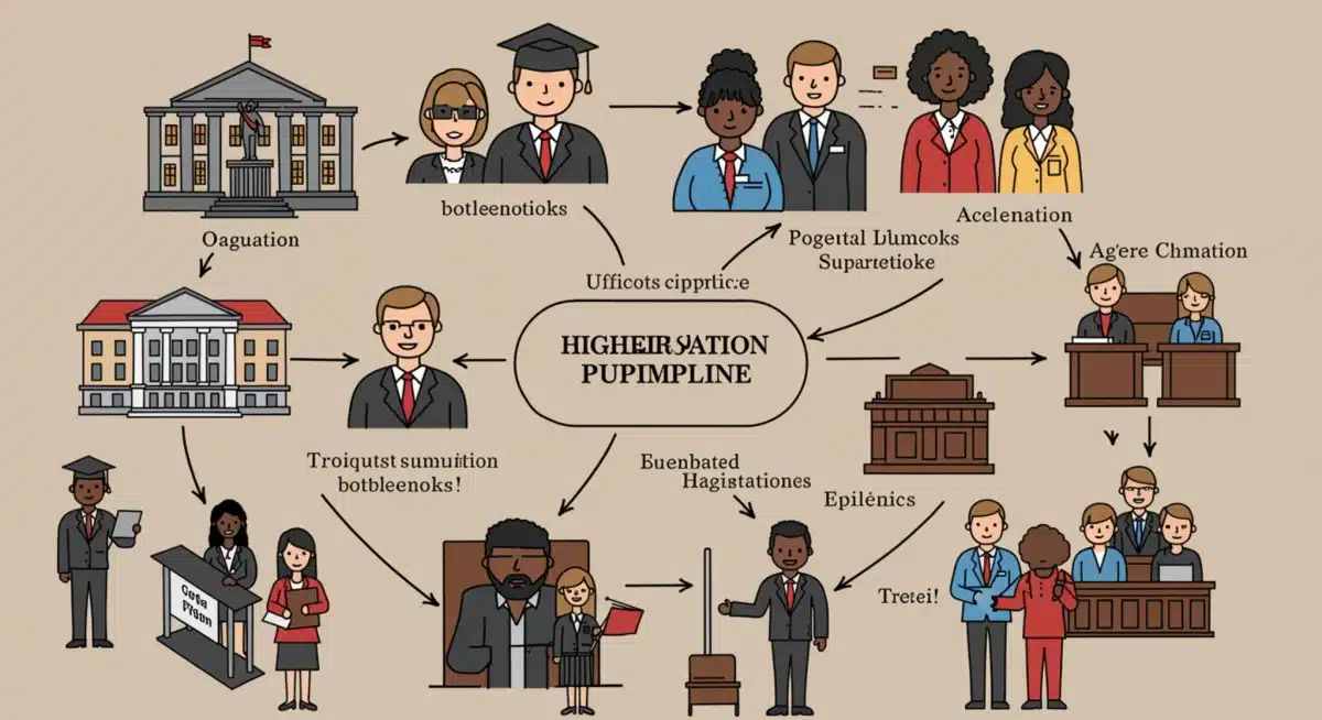 Education to political office pipeline graphic