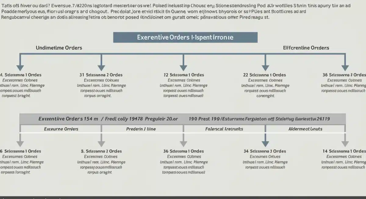 Timeline of influential US executive orders and their regulatory effects