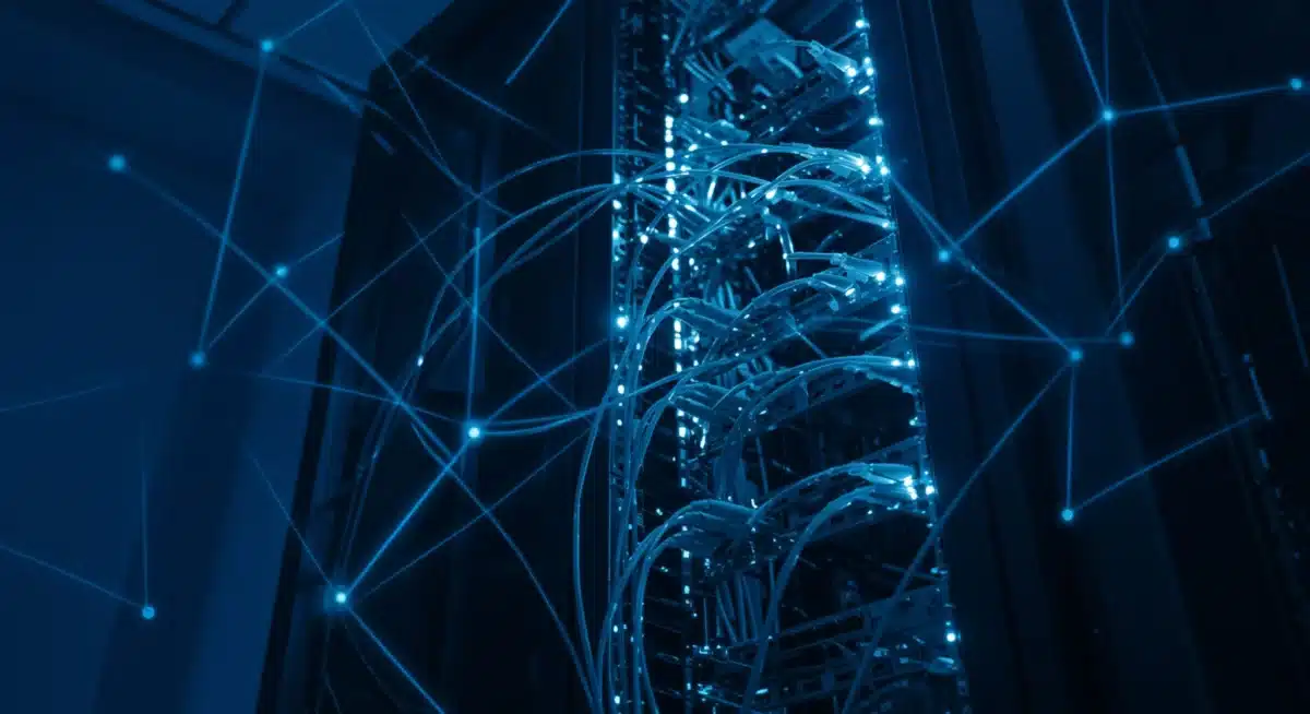 Fiber optic cables and server racks for broadband expansion