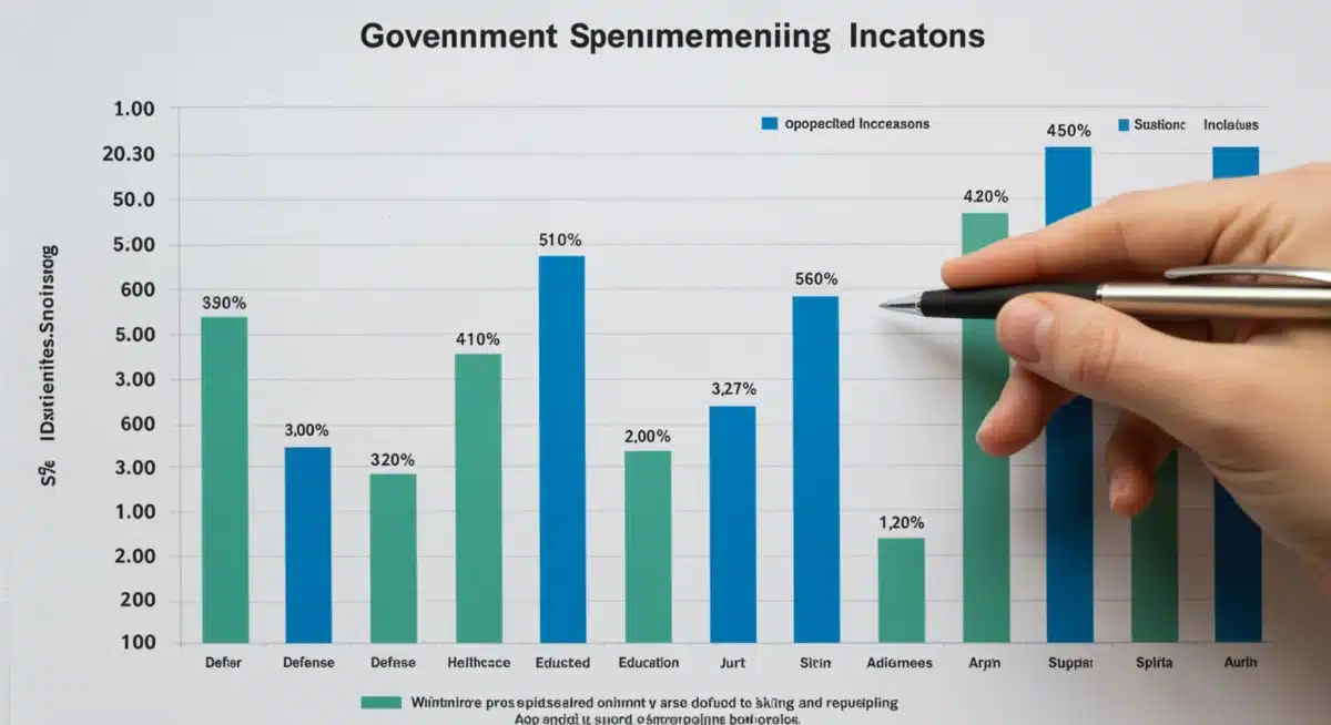 Chart illustrating rising government spending categories due to inflation.