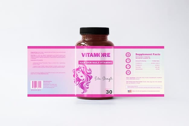 A detailed label of a collagen supplement bottle, highlighting nutrition facts, ingredients list, and scientific certifications.