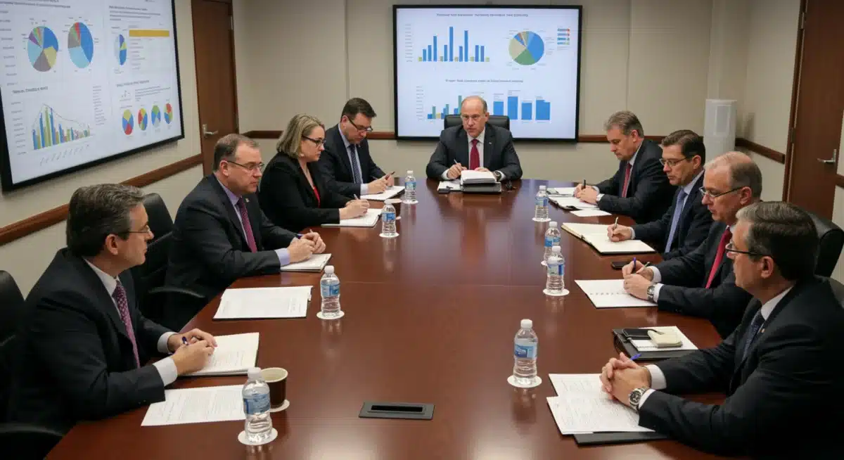 Policymakers debating strategies for managing national debt and fiscal policy