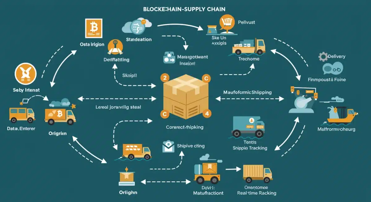 Product journey through a blockchain-enabled supply chain with real-time tracking