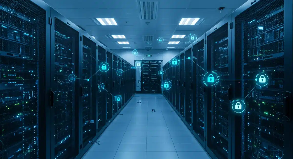 Secure edge data center infrastructure enhancing cybersecurity and privacy.