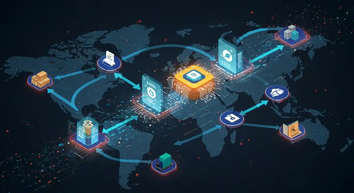Smart contracts automating logistics processes in a supply chain
