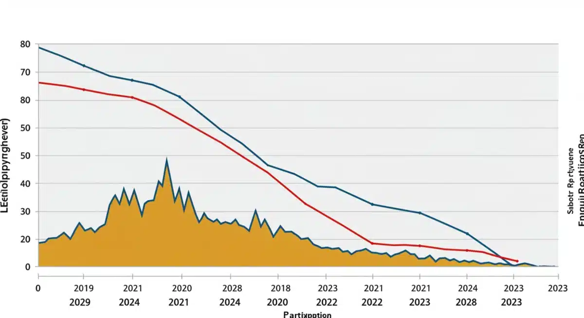 Chart illustrating US employment trends, showing pre-pandemic levels, the COVID-19 dip, and recovery phases.