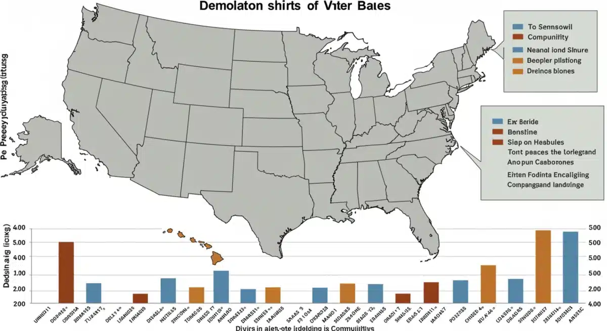 Demographic shifts in US voter bases